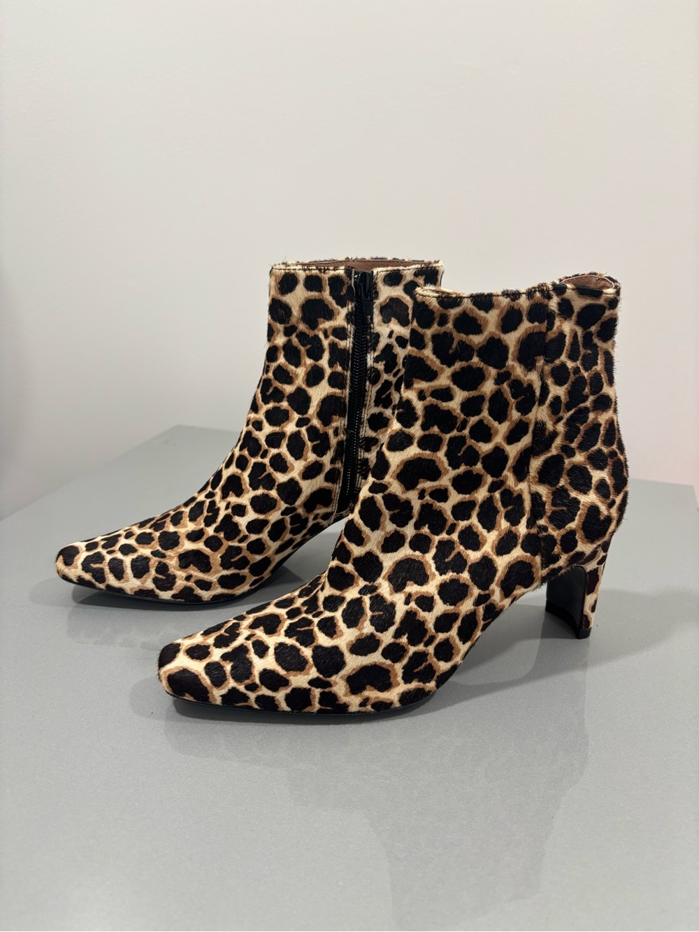 zoe kratzmann Leopard Print Pont Hair Ankle Boots US 6 EU 37